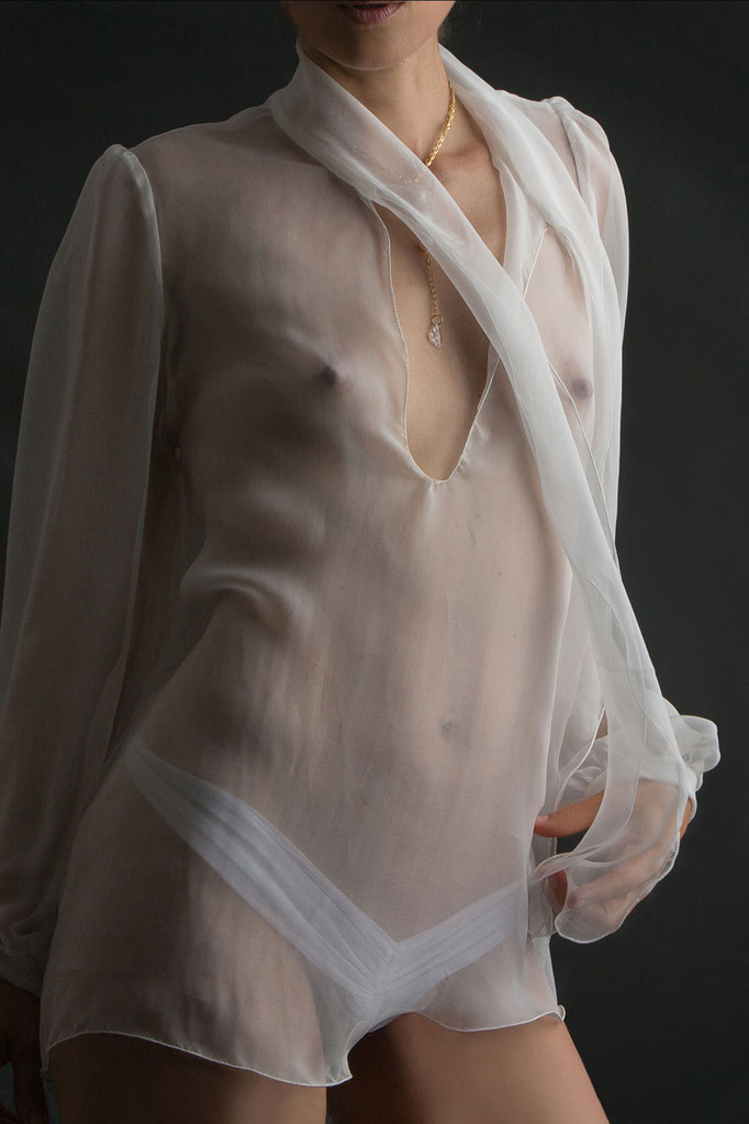sissi pure silk chiffon pussy bow blouse black silk blouse underjacket italian haute couture