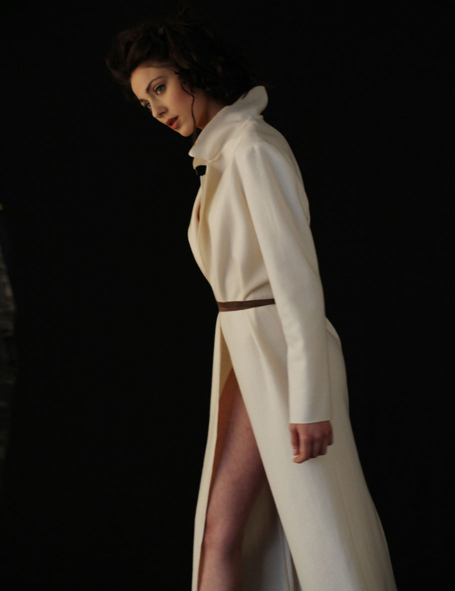 haute couture lingerie - hot couture signature cashmere home coat 