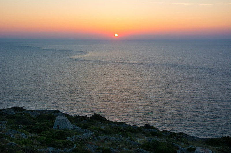 Adriatic and Ionian Seas Embrace, Punta Palascia, Lecce, Italia